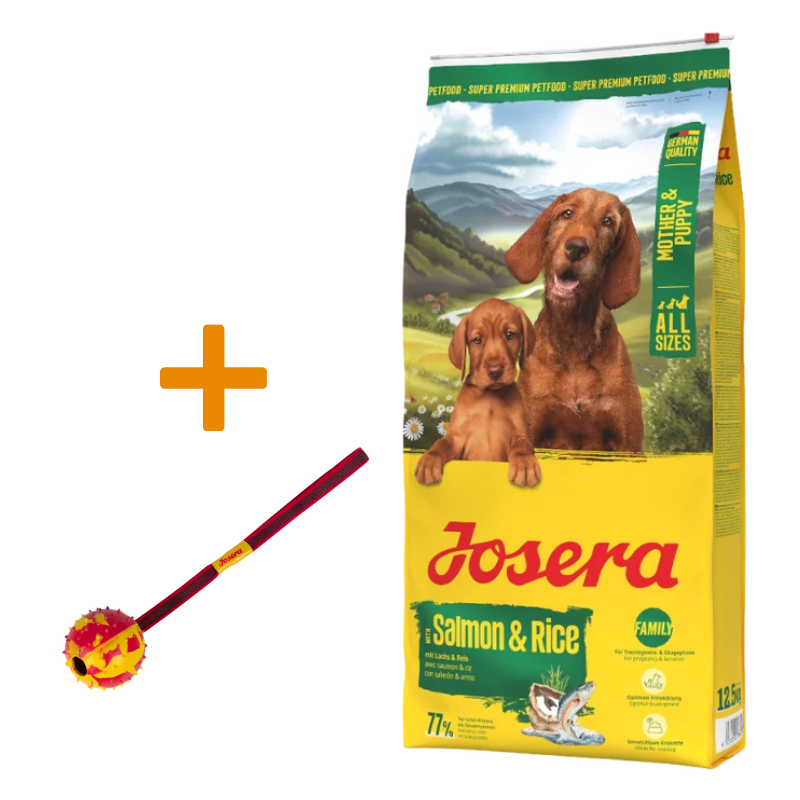 Josera Family Lachs & Reis 12,5 kg + GRATIS Josera Wurfball
