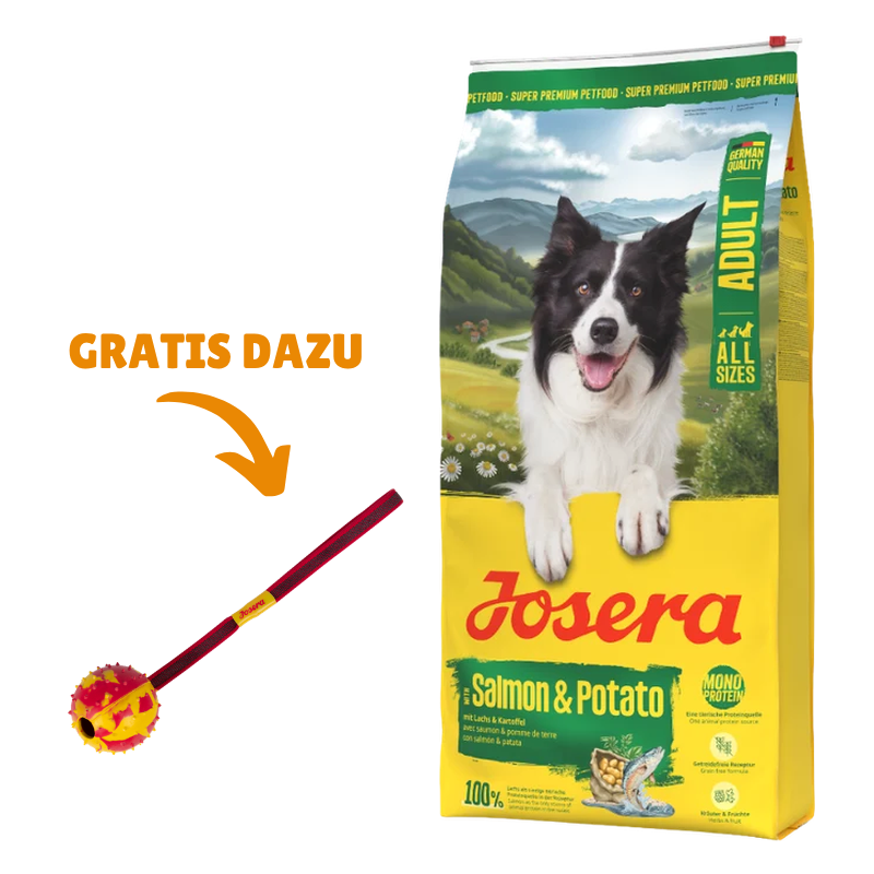 Josera Lachs & Kartoffel 12,5 kg + GRATIS Josera Wurfball