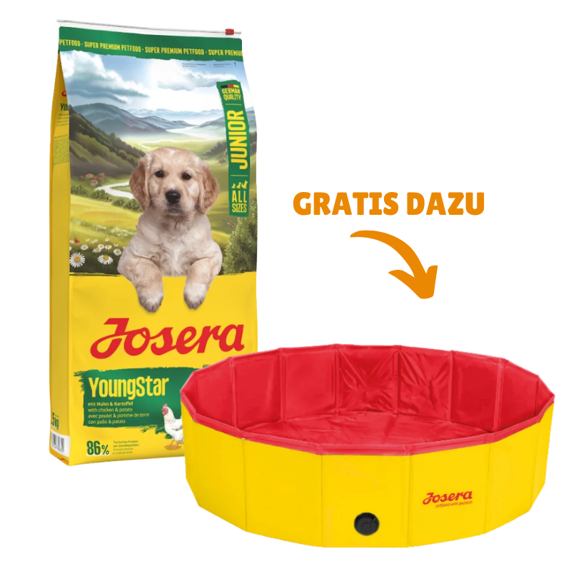 Josera YoungStar 12,5 kg + GRATIS Josera Hundepool