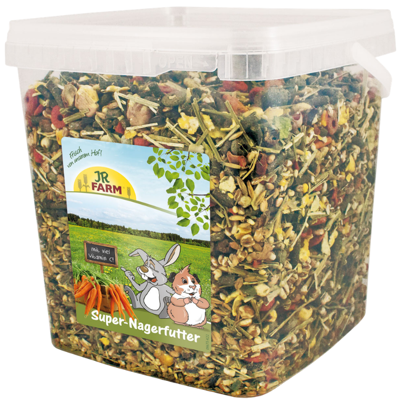 JR Farm Super-Nagerfutter im Eimer