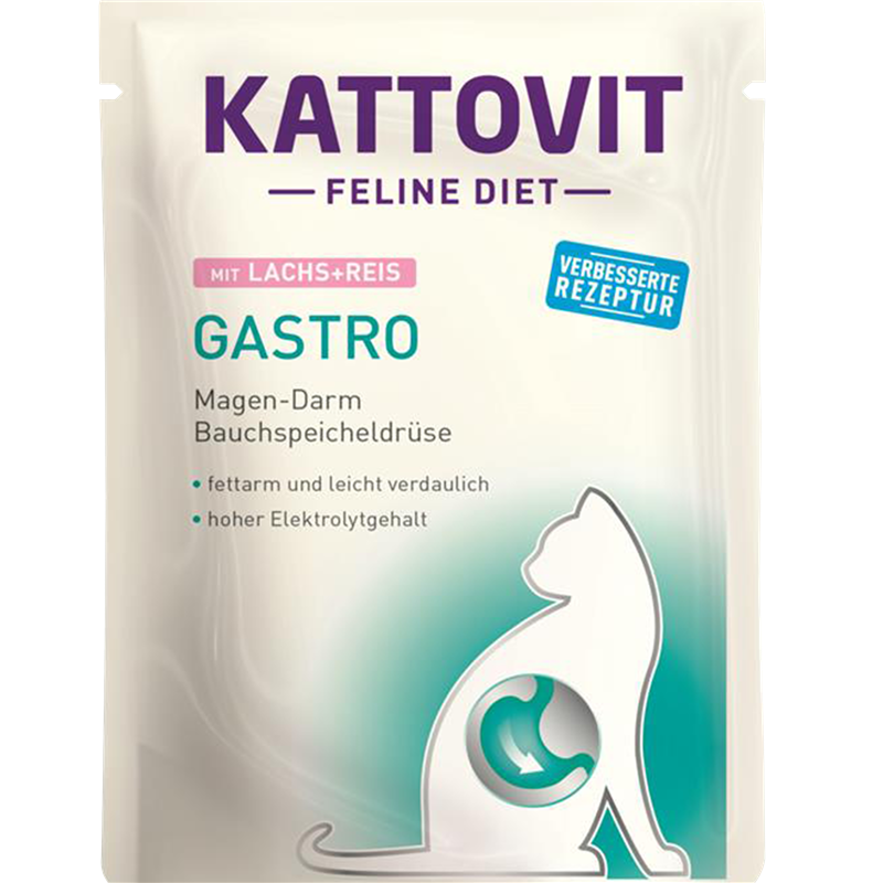 Kattovit Feline Diet Gastro Lachs & Reis 85 g