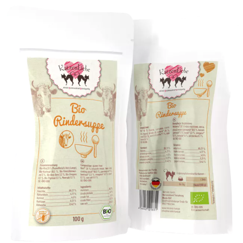 Katzenliebe Bio-Rindersuppe PB 100 g