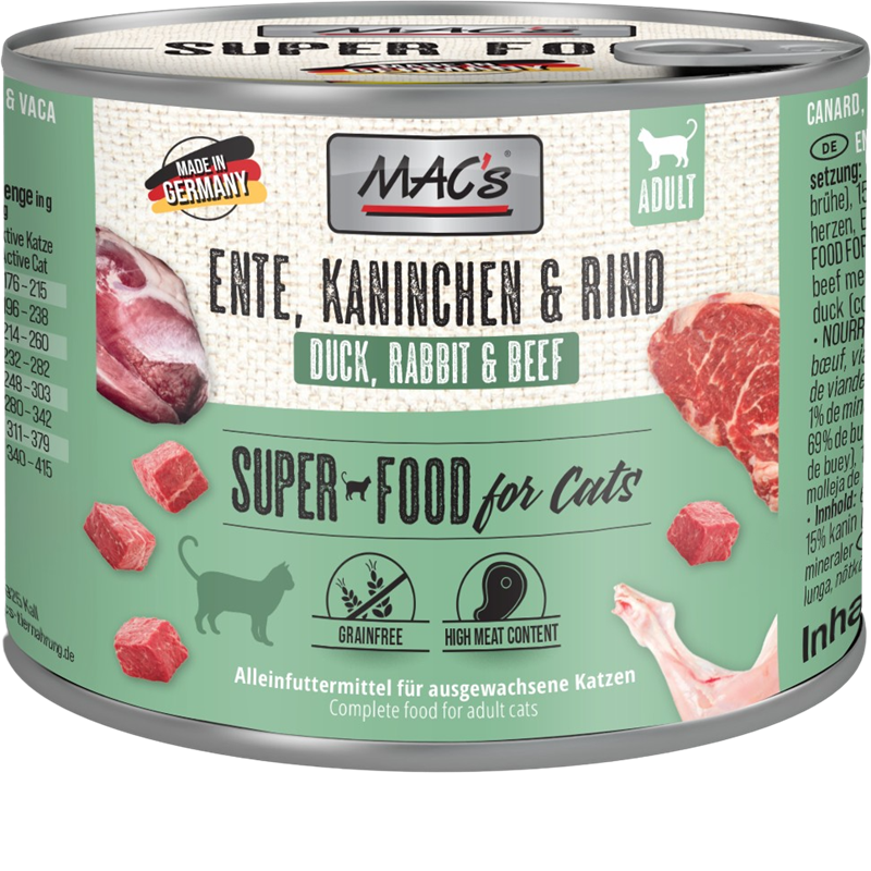 MAC's Cat Ente, Kaninchen, Rind 200 g