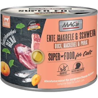 MAC's Cat Feinschmecker Ente, Makrele & Schwein 200g