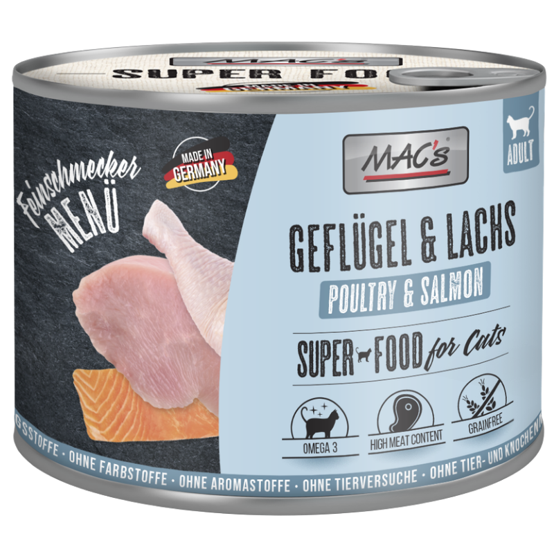 MAC's Cat Feinschmecker Geflügel & Lachs 200 g