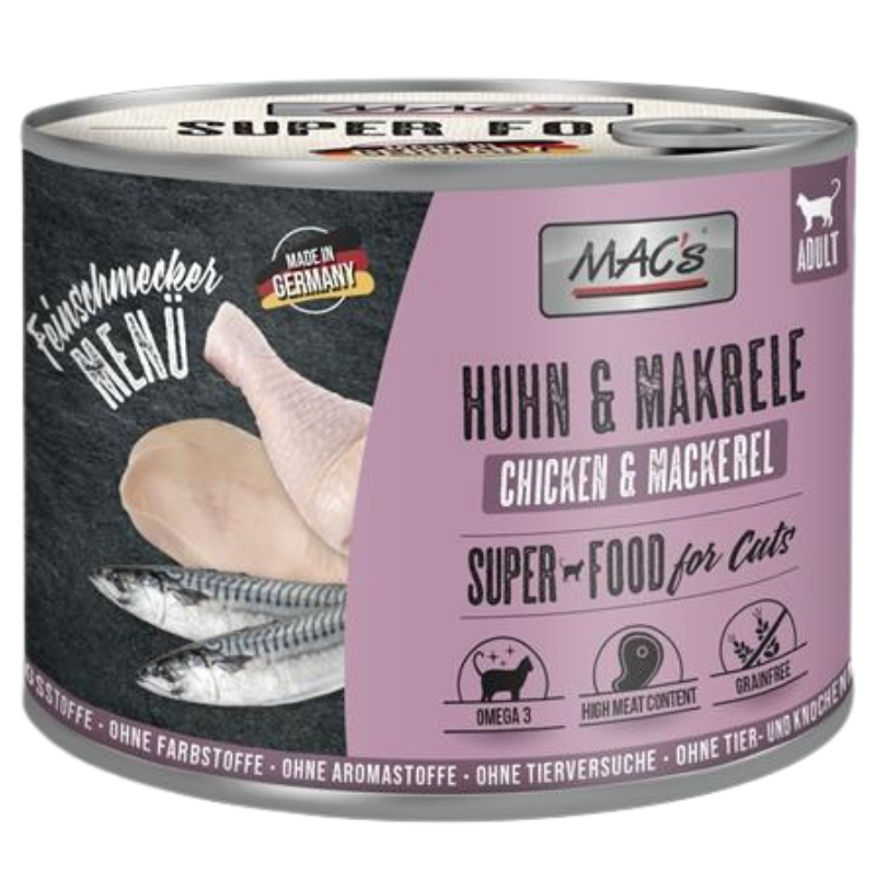 MAC's Cat Feinschmecker Huhn & Makrele 200 g