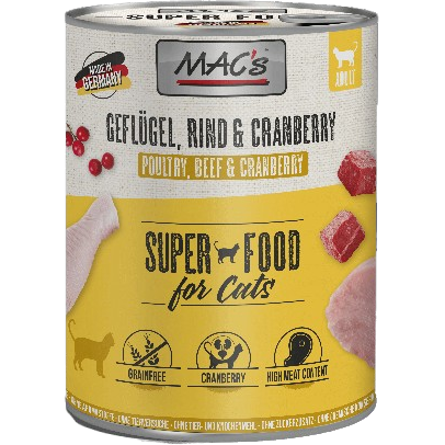MAC's Cat Geflügel, Rind & Cranberry 800 g
