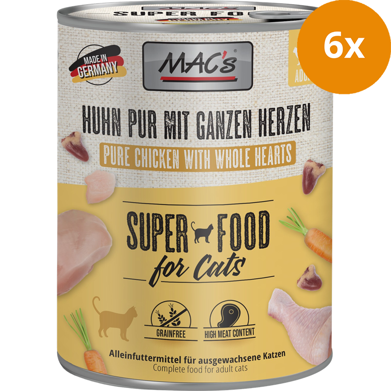 MAC's Cat Huhn mit ganzen Geflügelherzen 800 g