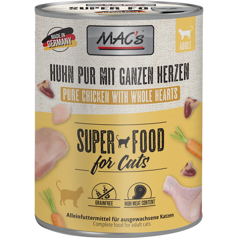 MAC's Cat Huhn mit ganzen Geflügelherzen 800 g