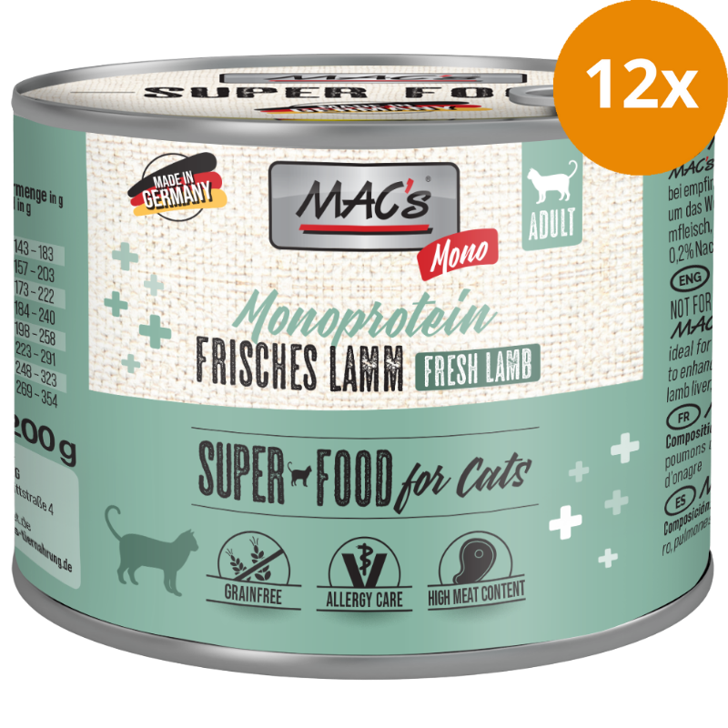 MAC's Cat Mono Frisches Lamm 200 g