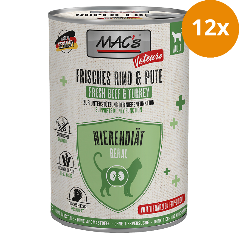 MAC's Cat Vetcare Nierendiät Rind & Pute 400 g