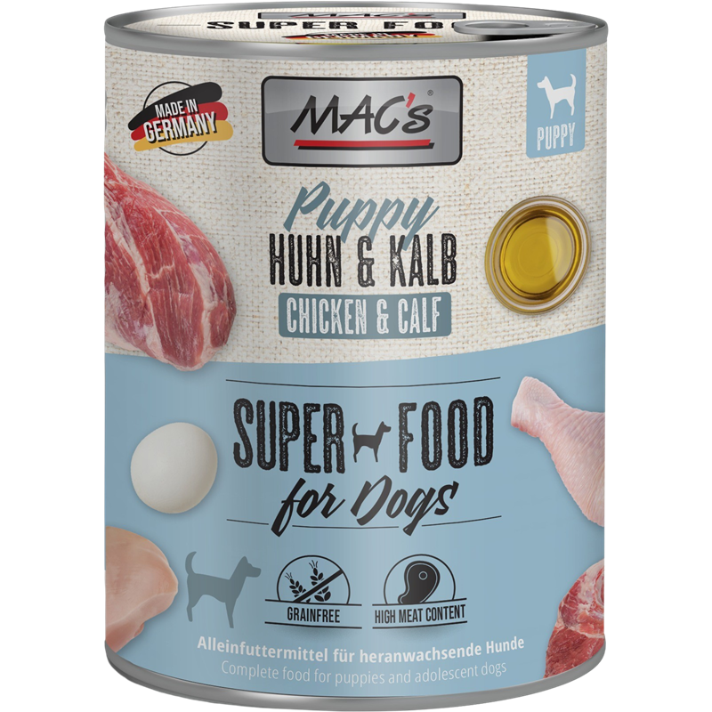 MAC's Dog Puppy Huhn & Kalb 800 g