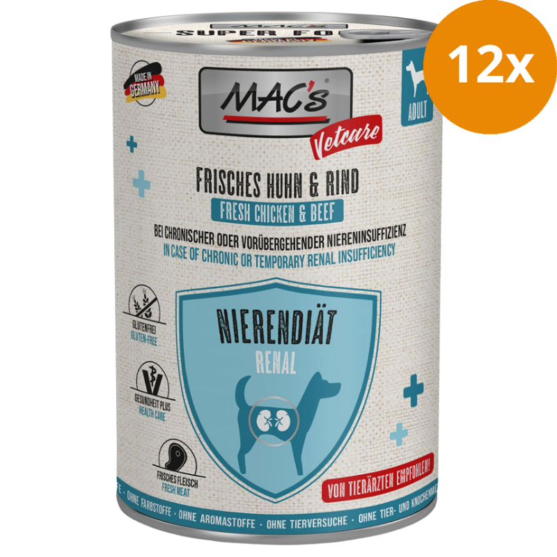 MAC's Dog Vetcare Nierendiät Huhn & Rind 400 g