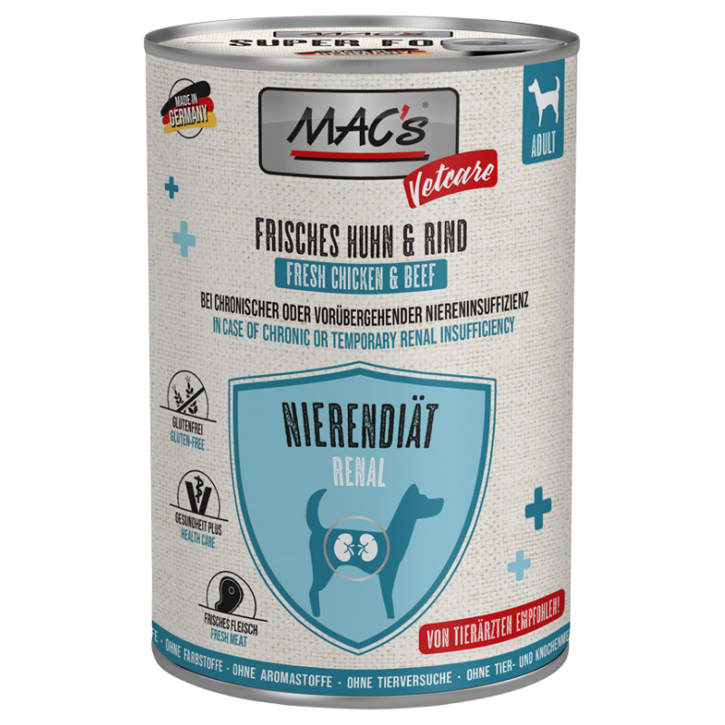 MAC's Dog Vetcare Nierendiät Huhn & Rind 400 g