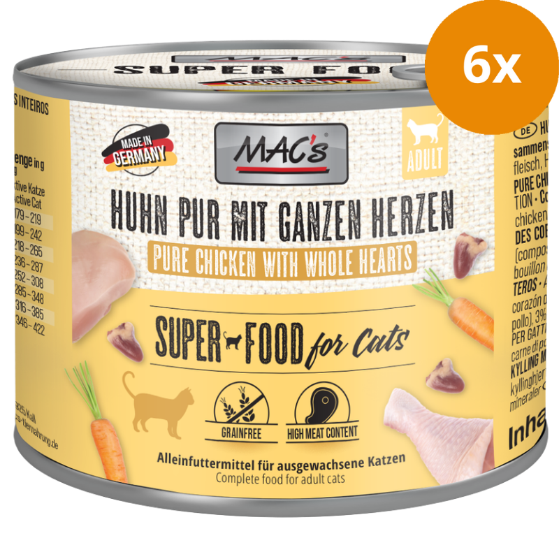 MAC's Cat Huhn mit ganzen Geflügelherzen 200 g