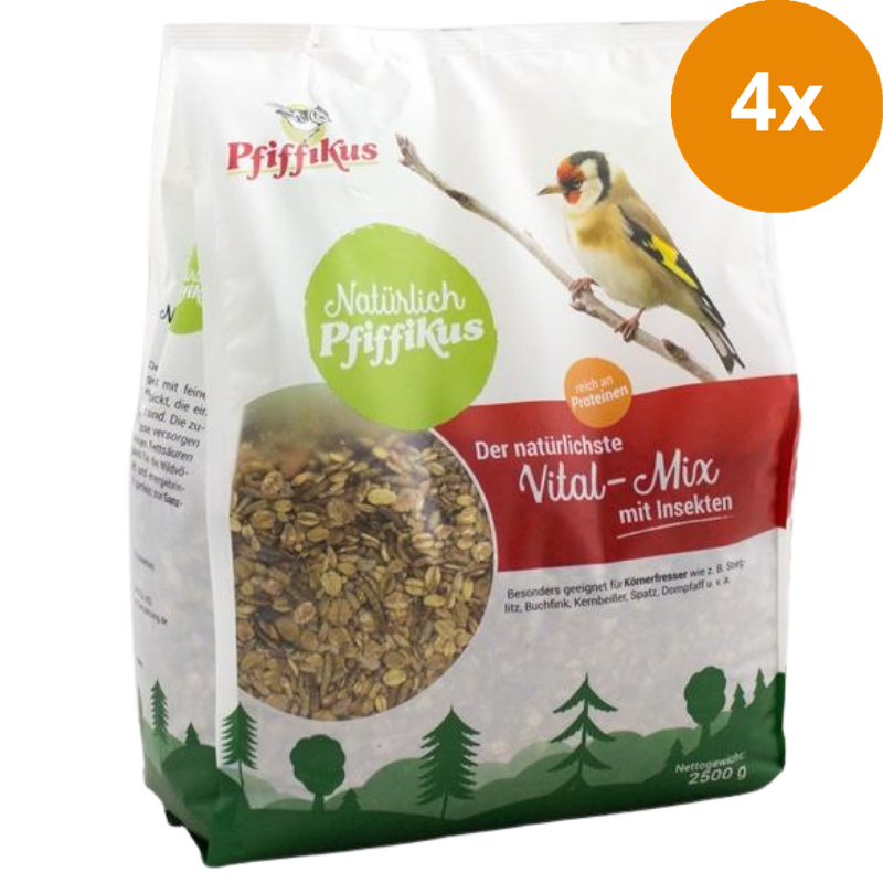 Natürlich Pfiffikus Vital-Mix mit Insekten