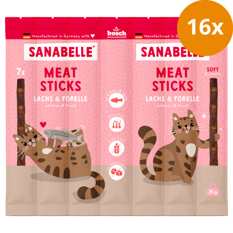 Sanabelle Meat Sticks Lachs & Forelle 35 g