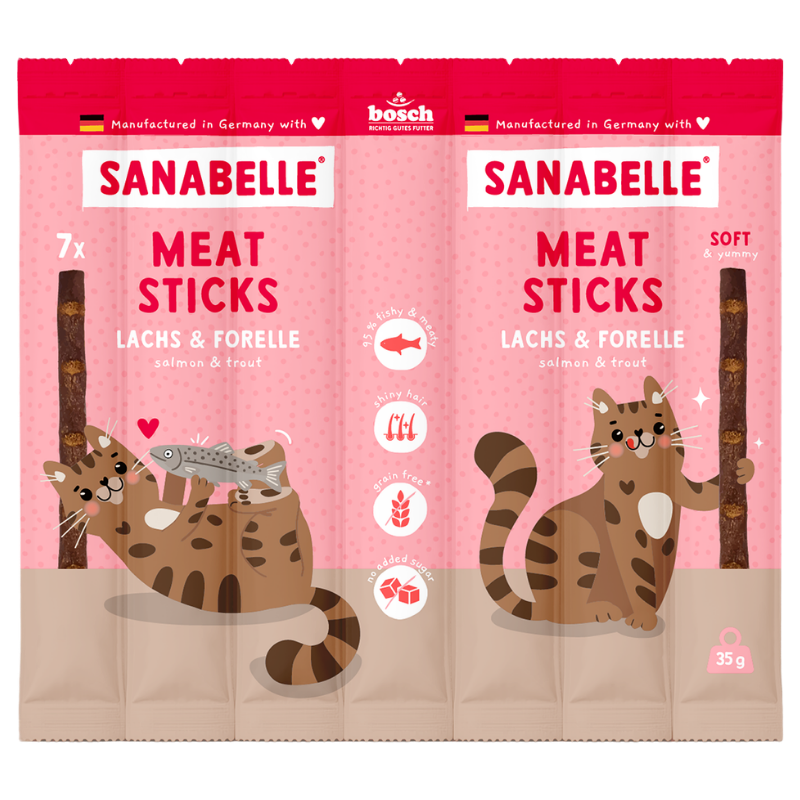 Sanabelle Meat Sticks Lachs & Forelle 35 g