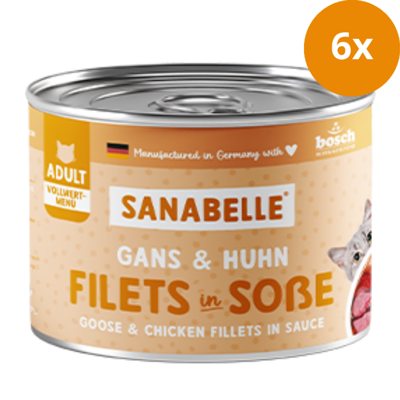 Sanabelle Nassfutter mit Gans & Huhn 180 g