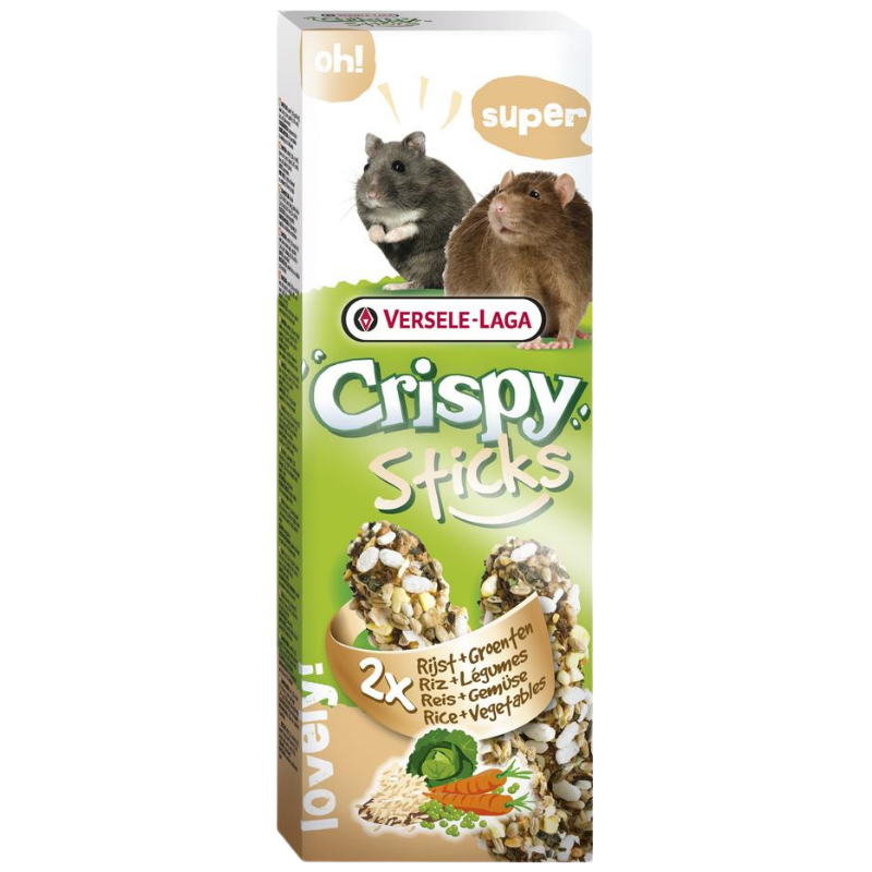 Versele Crispy Sticks Hamster-Ratten Reis & Gemüse