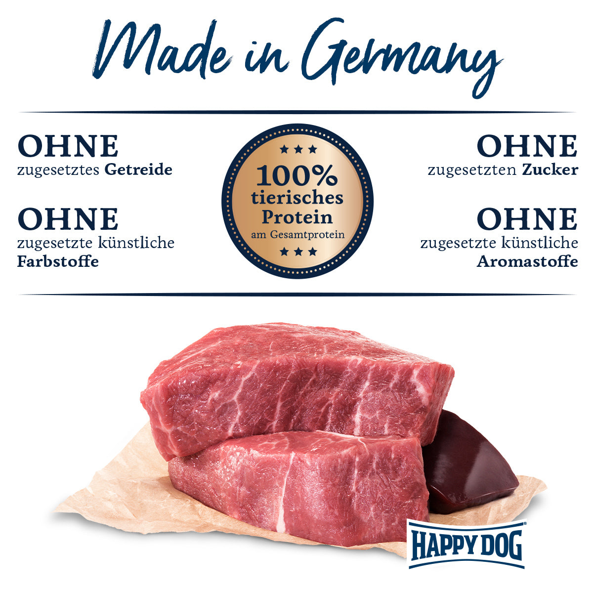Happy Dog Sensible Pure Germany Rind Pur 200 g