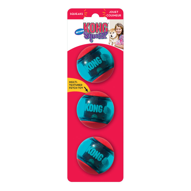 KONG Squeezz Action Ball Red