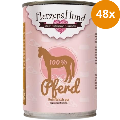 HerzensHund Pferd Reinfleisch Pur 400 g