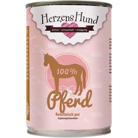 HerzensHund Pferd Reinfleisch Pur 400 g