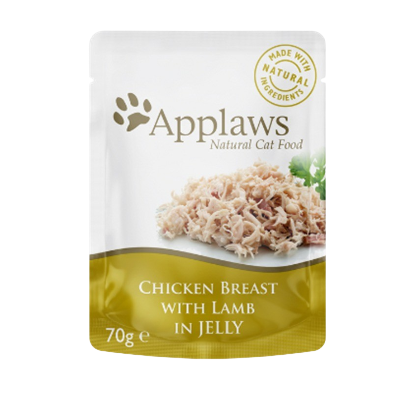 Applaws Cat Frischebeutel in Gelee Huhn & Lamm 70 g