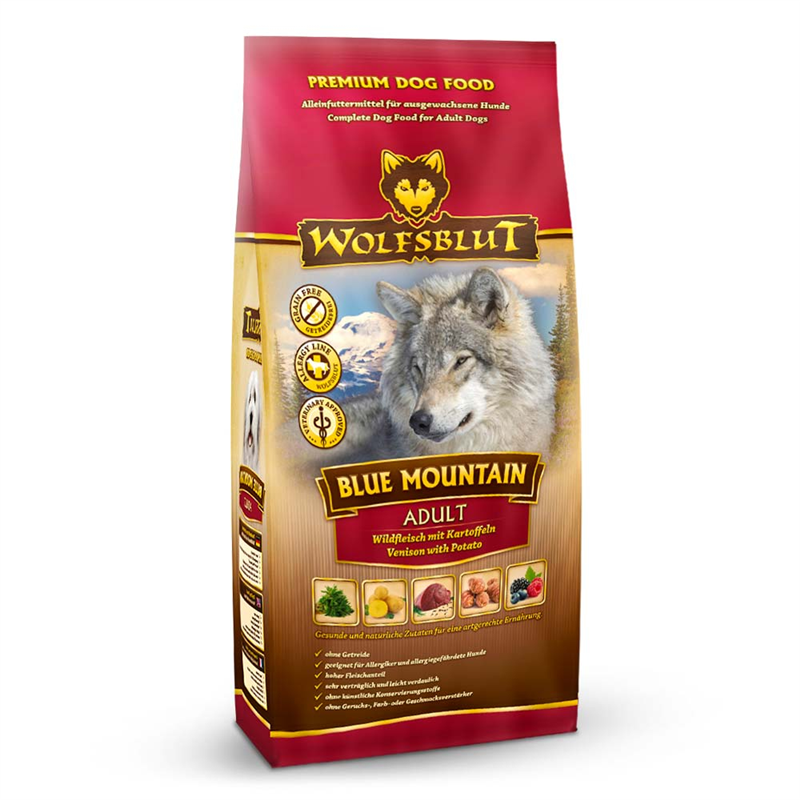 Wolfsblut Blue Mountain - Wild & Kart.  2 kg