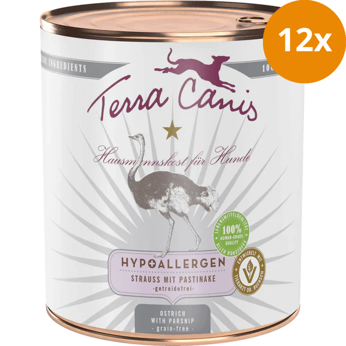 Terra Canis Hypoallergen Strauß mit Pastinake 800 g