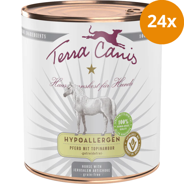 Terra Canis Hypoallergen Pferd mit Topinambur 800 g