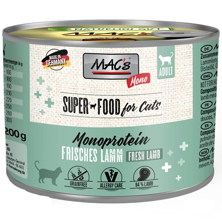 MAC's Cat Mono Frisches Lamm 200 g