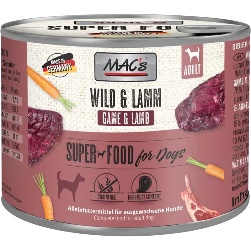 MAC's Dog Wild & Lamm 200 g