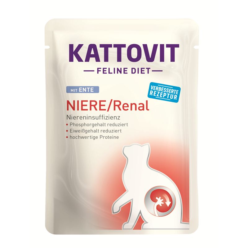 Kattovit PB Feline Diet Niere/Renal Ente 85g