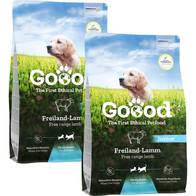 Sparpaket Goood Junior Freilandlamm & Nachhaltige Forelle 2 x 10 kg