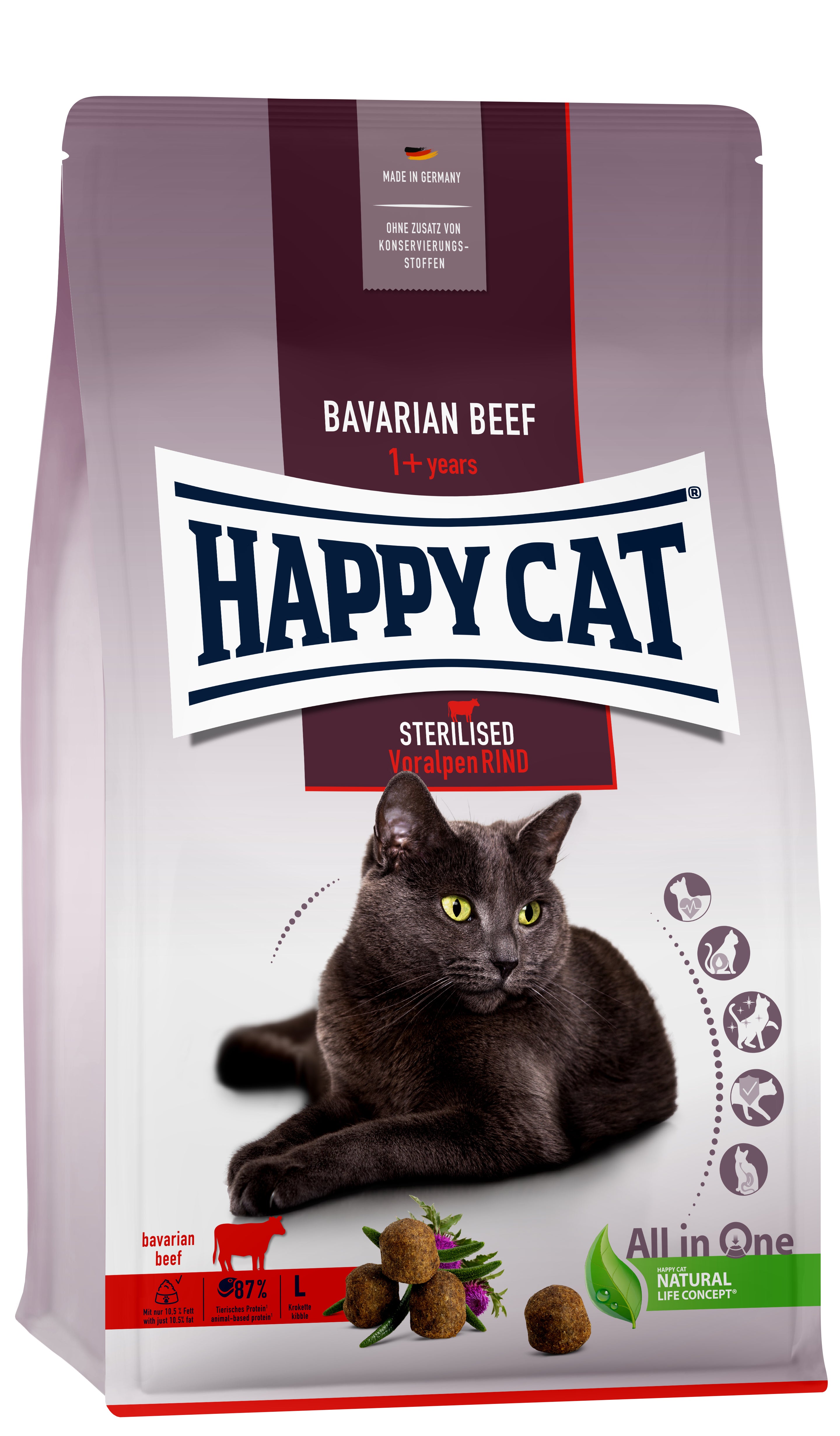 Happy Cat Sterilised Adult Voralpen Rind