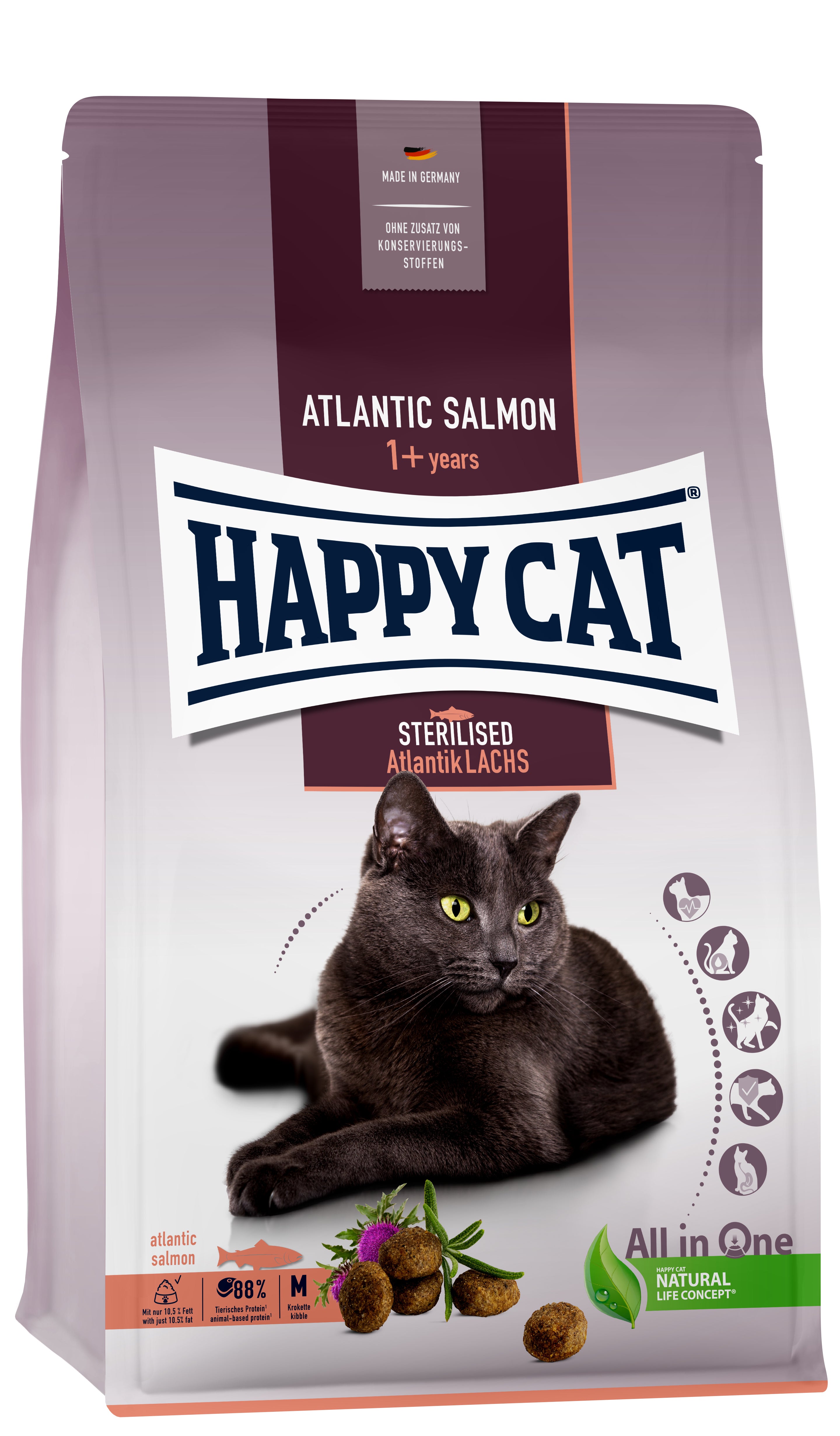 Happy Cat Sterilised Adult Atlantik Lachs