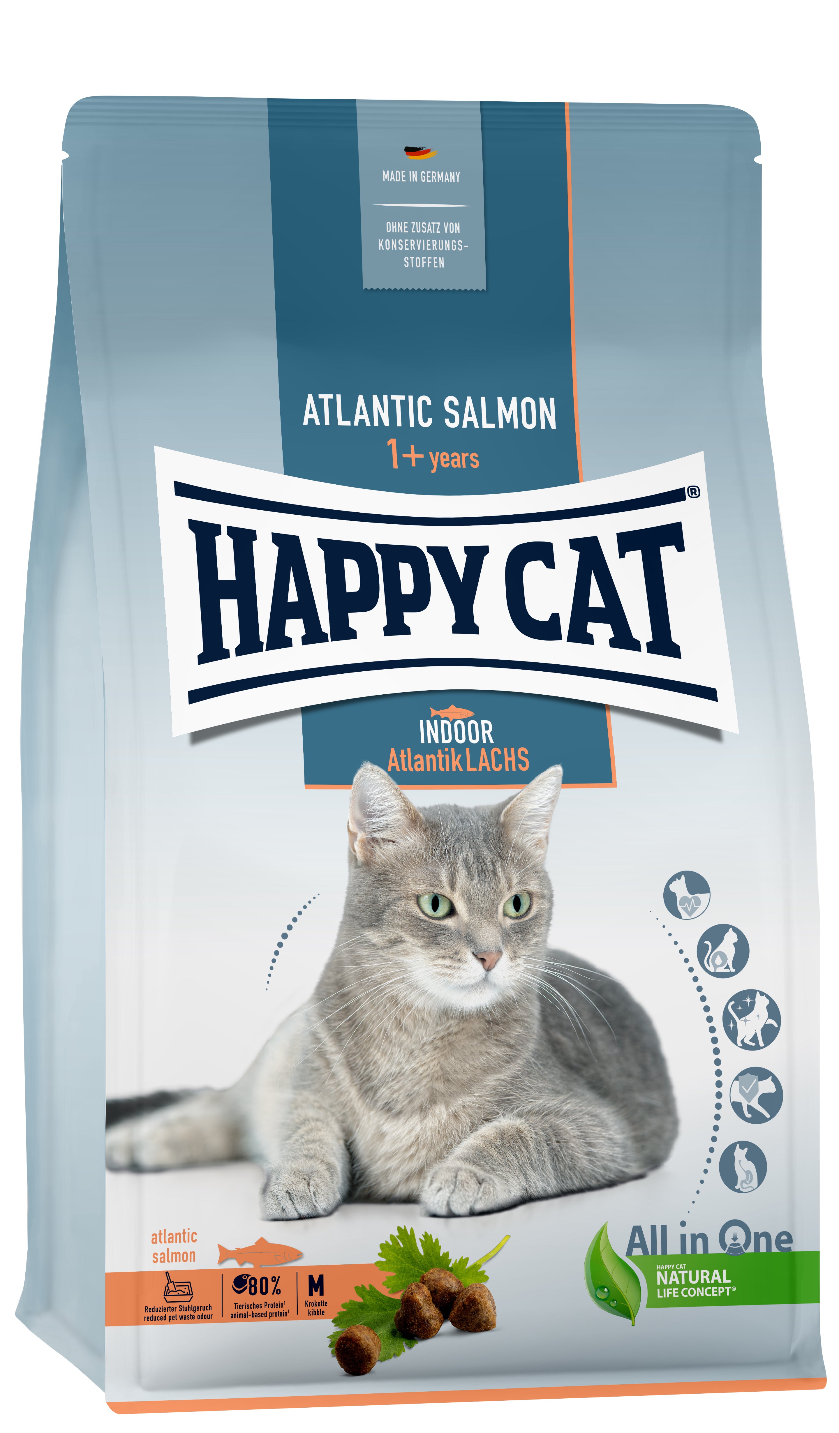 Happy Cat Indoor Adult Atlantik Lachs