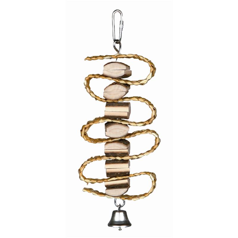 Trixie Natural Living Spielzeug mit Strohband/Glocke