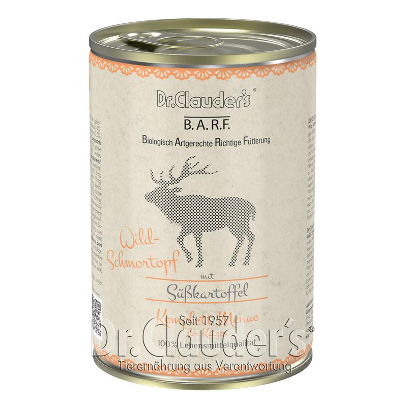 Dr. Clauders BARF Cat Komplettmenü Wild Schmortopf 400g