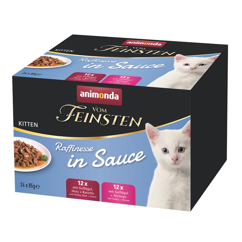 Animonda vom Feinsten Raffinesse in Sauce Kitten 24 x 85g Mixpack
