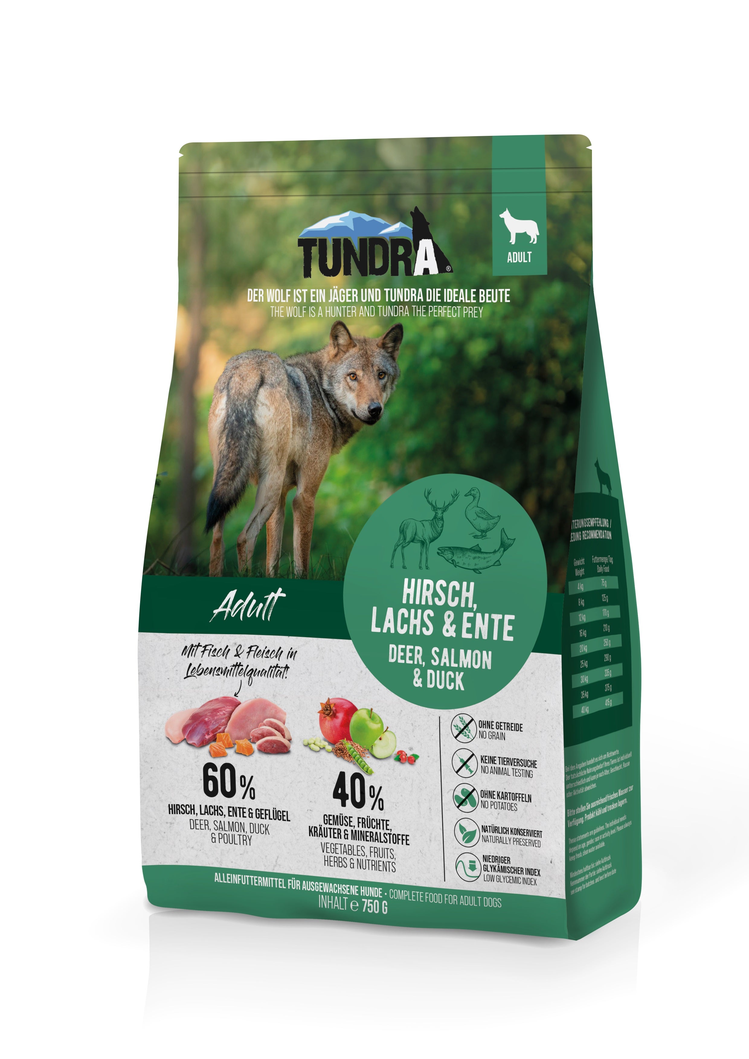 Tundra Dog Hirsch, Lachs & Ente