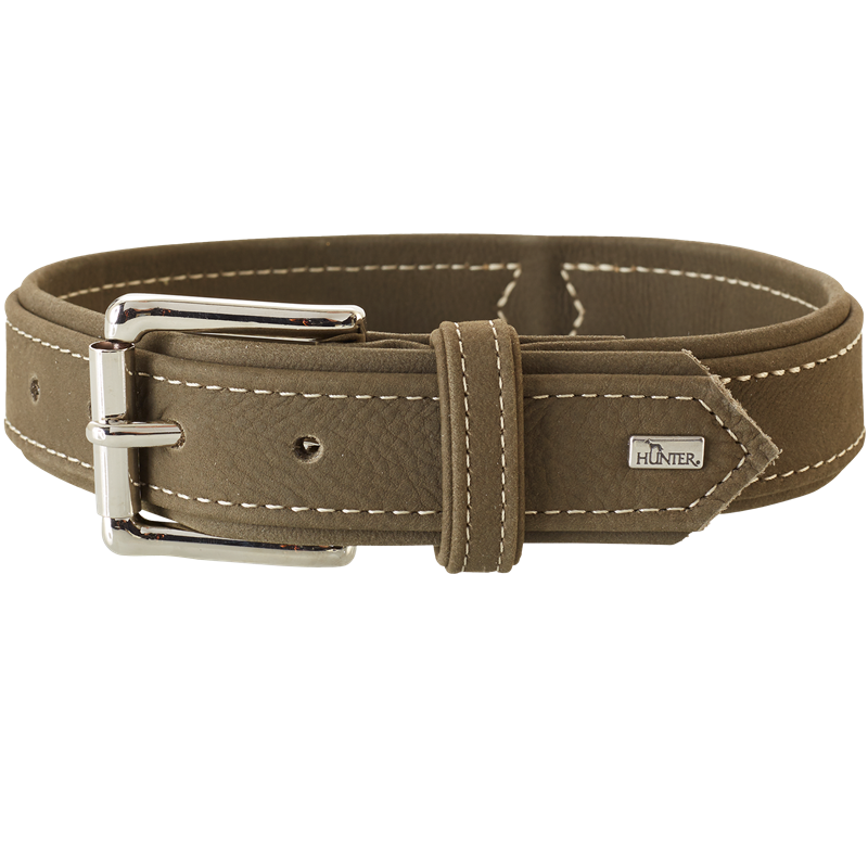 HUNTER Halsband Hunting - olivgrün - XS / S (24 – 30 cm)