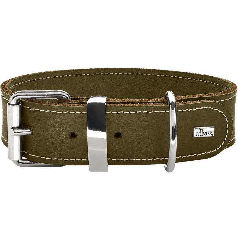 [Räumungsverkauf] HUNTER Halsband Aalborg Special - oliv - 2XS / XS (20 – 24 cm)