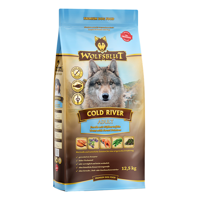 Wolfsblut Cold River - Forelle & Süßk. 12,5 kg