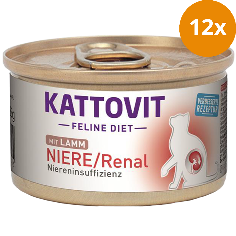 Kattovit Feline Diet Dose Niere / Renal Lamm 85 g