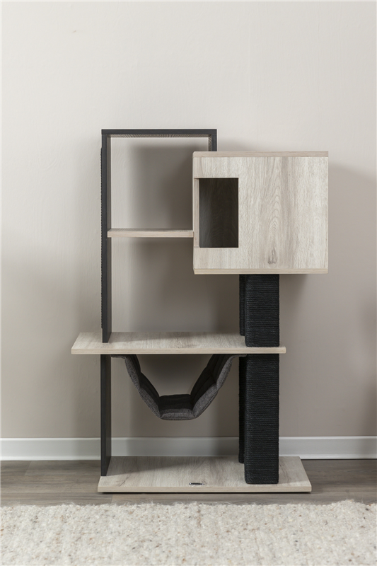 Kratzbaum CityStyle grau/schwarz - 98 cm