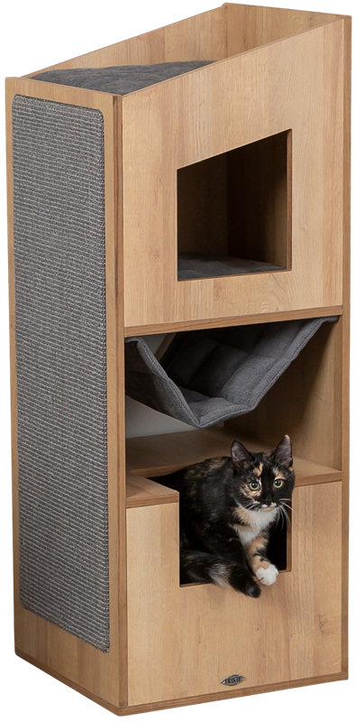 Cat Tower CityStyle braun/grau - 105 cm