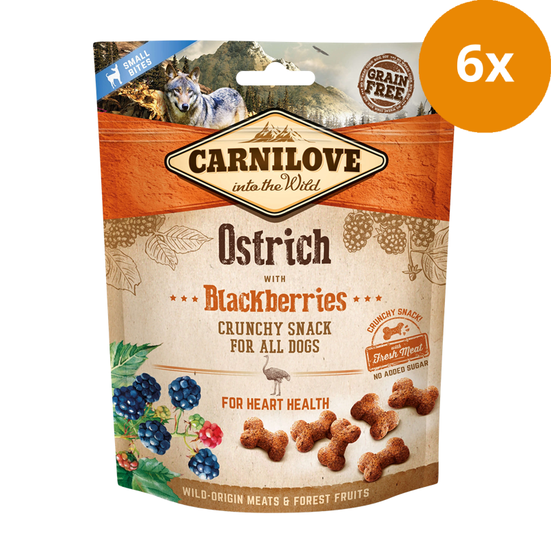 Carnilove Snack Crunchy Ostrich/Blackberry 200 g